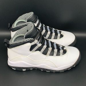 Jordan 10 Retro “Steel” Basketball‎ Shoes Men’s Sz 6Y, Women’s Sz 7.5